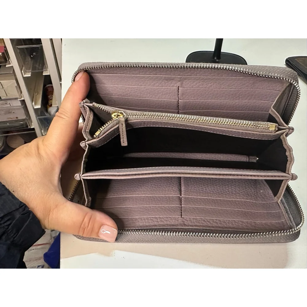 Gucci Zip Around Wallet Purple/Gray One Size